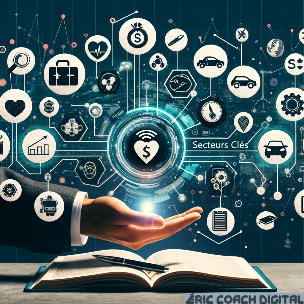 Illustration des principaux secteurs d’application de l’intelligence artificielle