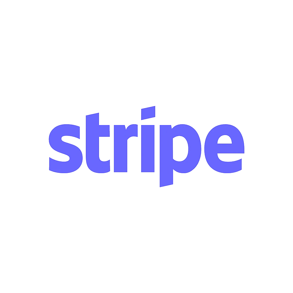 Logo stylisé de Stripe sur fond transparent, symbole d’une complexité numérique évoquée dans l’article.